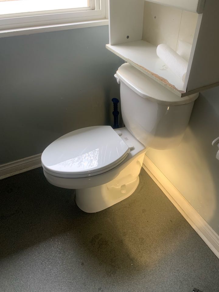 Unclogged toilet