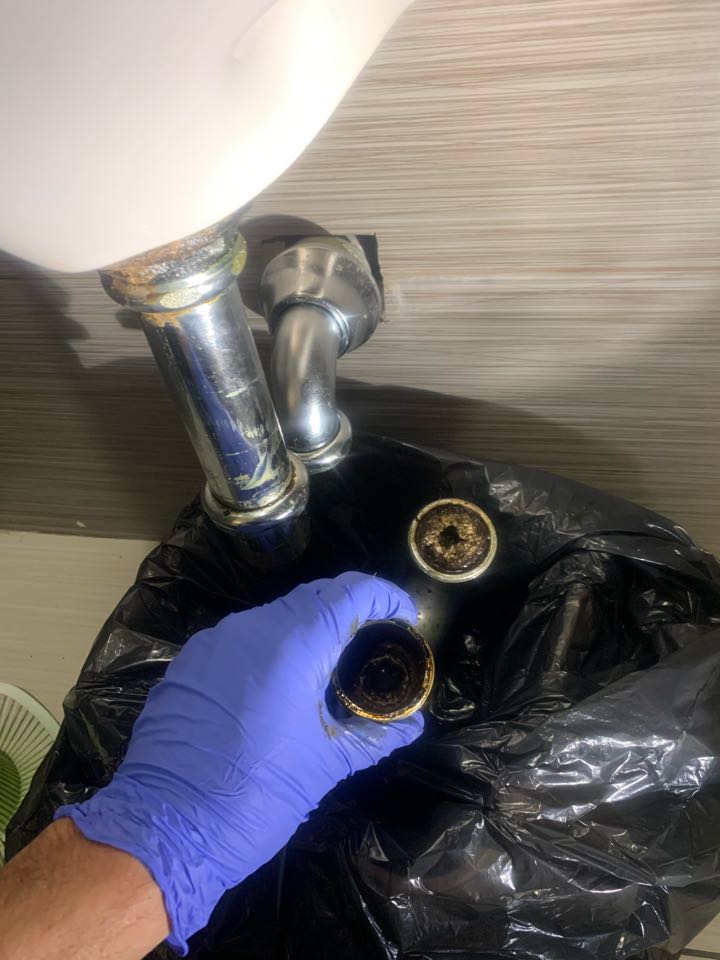 Replaced chrome trap 