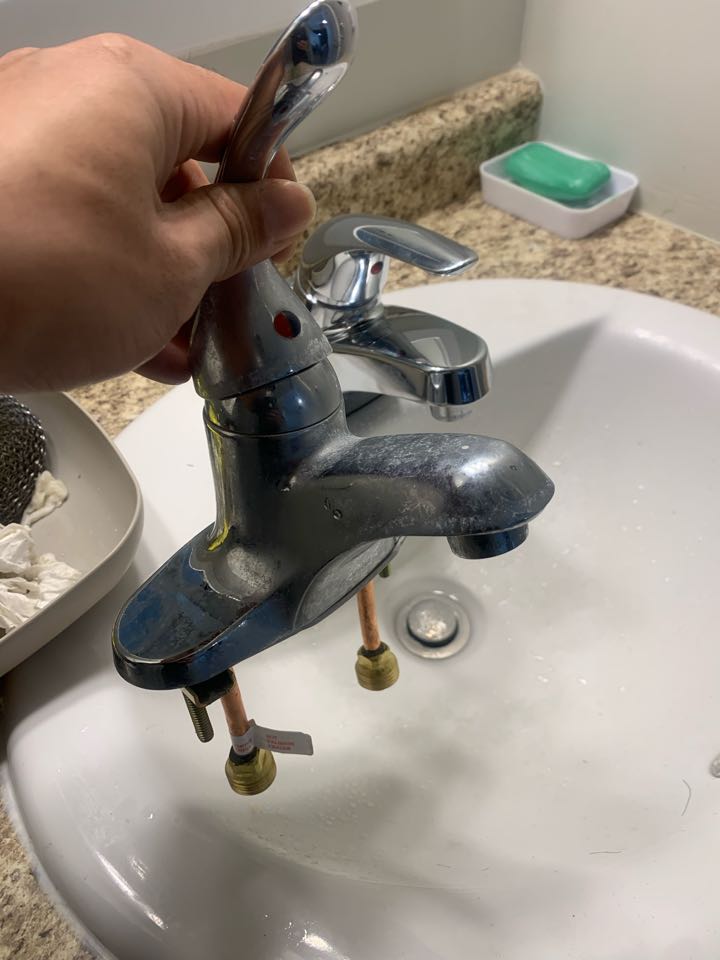 Replaced faucet