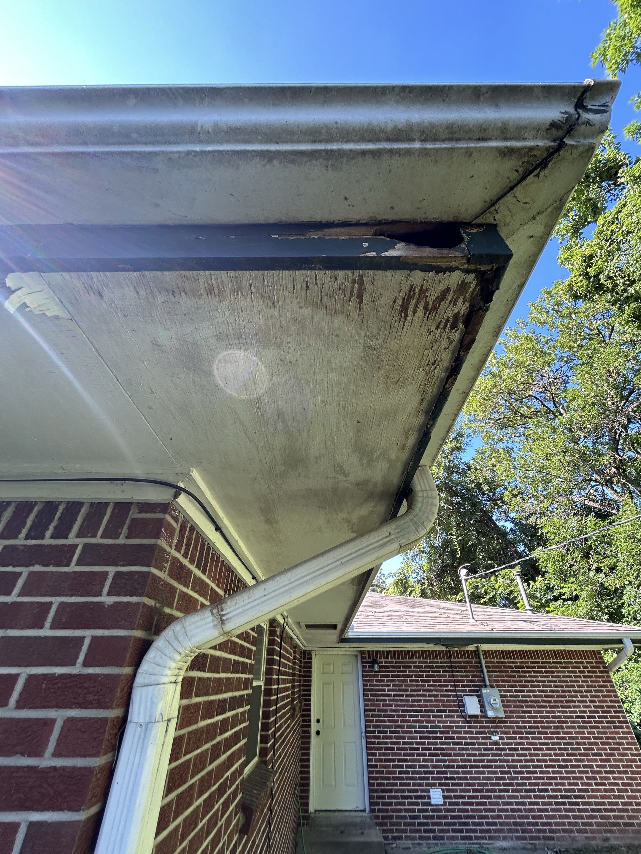 Free estimate to replace damaged fascia and rotted soffits. 