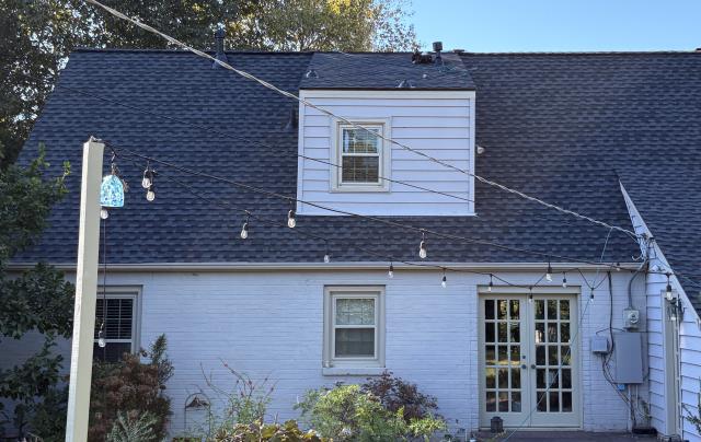 Finishing a beautiful roof in Tulsa, Utica Square area. Installed Lifetime GAF UHDZ shingles and Class 4 ridge cap to match! Don’t forget the included GAF Golden Pledge Warranty!