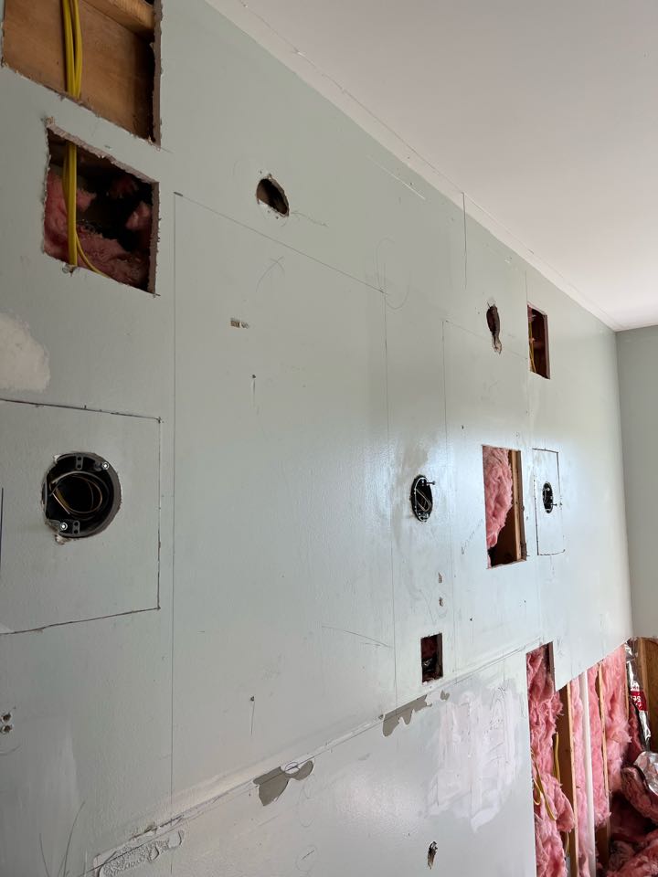 Bathroom remodel rough-in