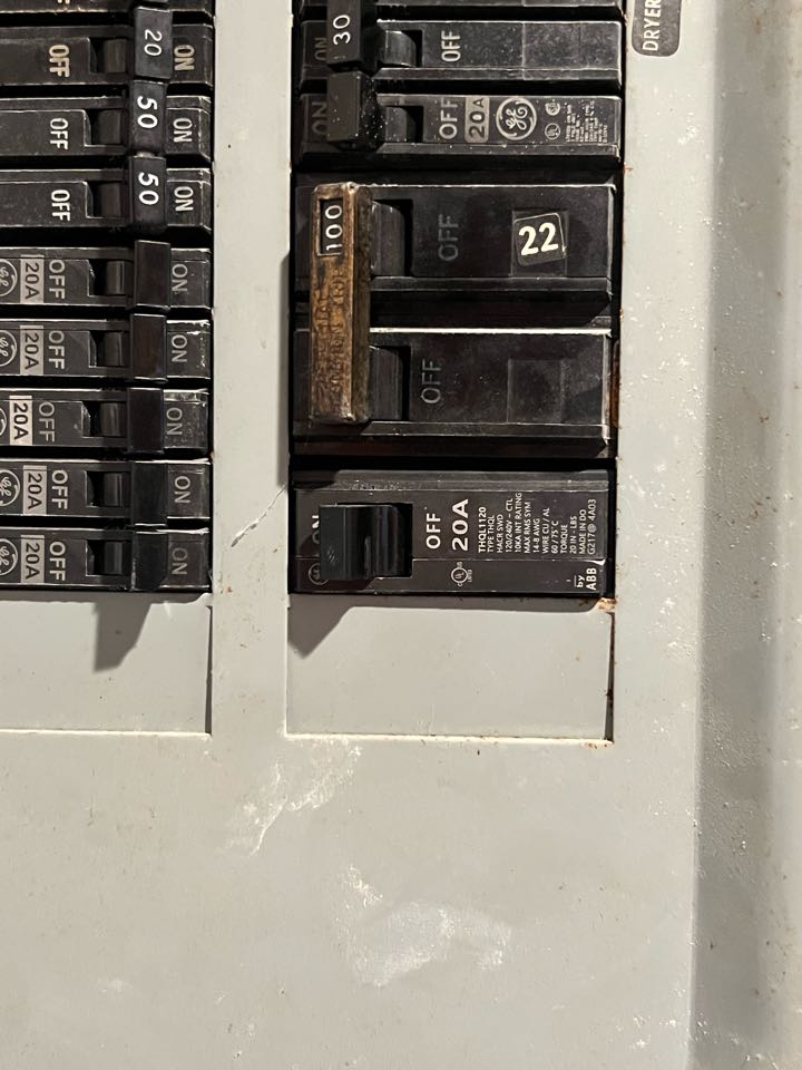 Went to install dedicated 20 amp GFCI circuit for washer and basement fridge. This dedicated circuit will protect their washer and fridge from electrical damage and prevent electrical overload.  