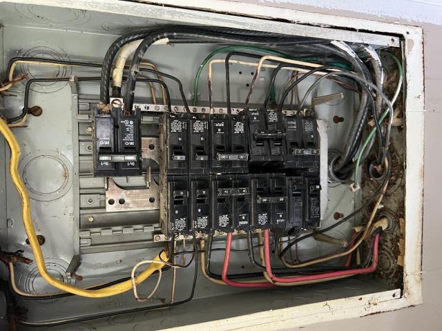 I removed multiple old fused disconnect boxes and an obsolete main electrical panel.  I installed a new 100 amp circuit breaker panel, installed new breakers, ran a new circuit to the dryer with new receptacle, new circuit for washer and installed replacement GFCI outlet.  Install several dual function arc fault/ground fault breakers with new plug on neutral connection (PON).