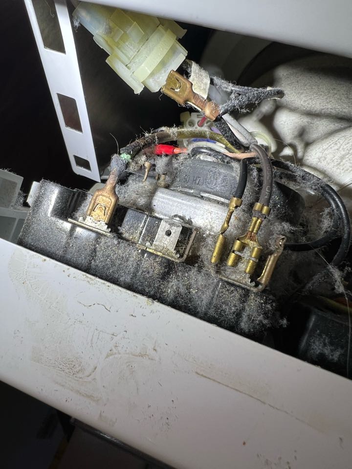 Replaced a dryer outlet and cord. Also made a small repair to the appliance.