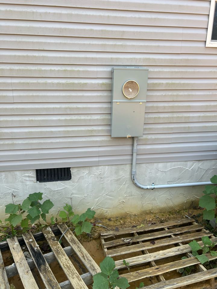 Estimate to hook up service for mobile home 