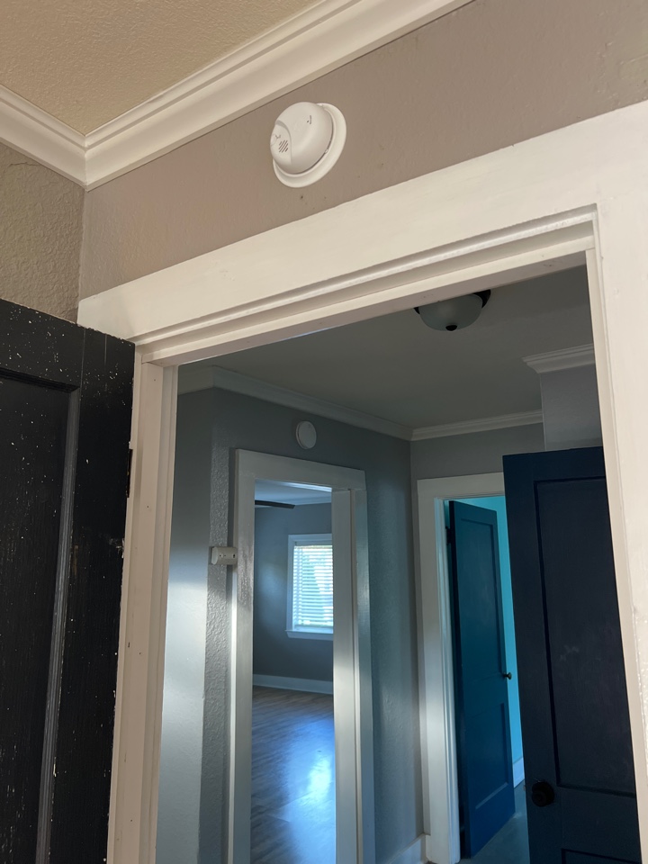Installed smoke detectors to code and purchased permit for power. House has been vacant for more than one year.