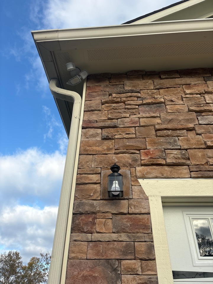 New security and garage lights added. All ready to light up the night!