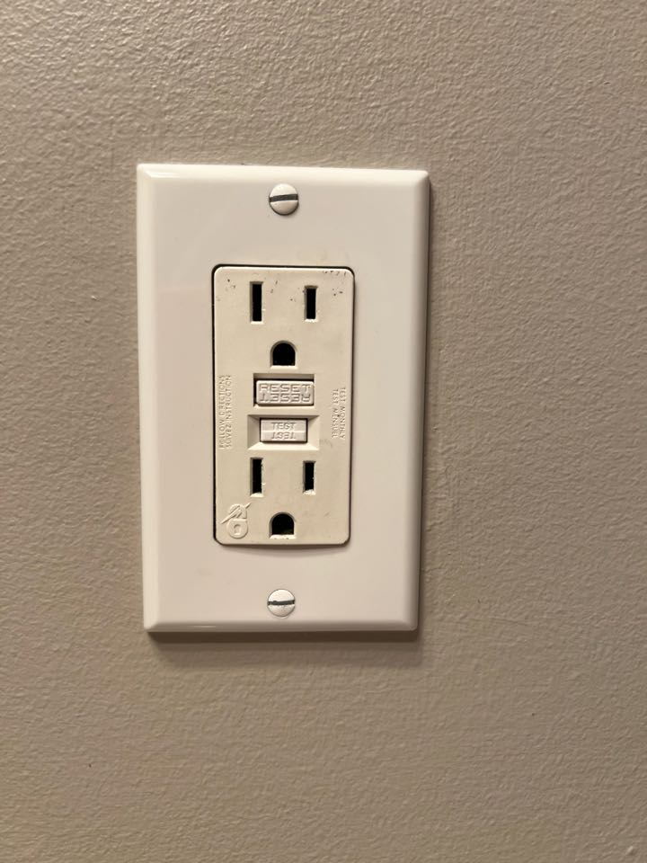 Diagnosed nonworking bathroom receptacles. Located defective GFCI outlet in the upstairs bathroom and replaced. Wiring was showing open neutral or reversed hot connection. Outlets are working correctly now. Troubleshoot nonworking three-way switches in the living room. Corrected traveler termination on three-way dimmer switch. Turned on the circuit breaker and energized the circuit. Everything is working correctly.