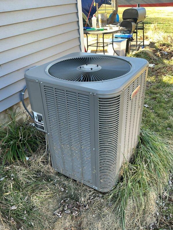 Completed scheduled heating maintenance service on customer's Lennox heat pump system. Inspected outdoor unit, verified proper operation of thermostat (Sensi Wi-Fi model showing proper connectivity and temperature control at 68°F), and performed standard heating tune-up procedures. System is functioning normally with no issues identified.