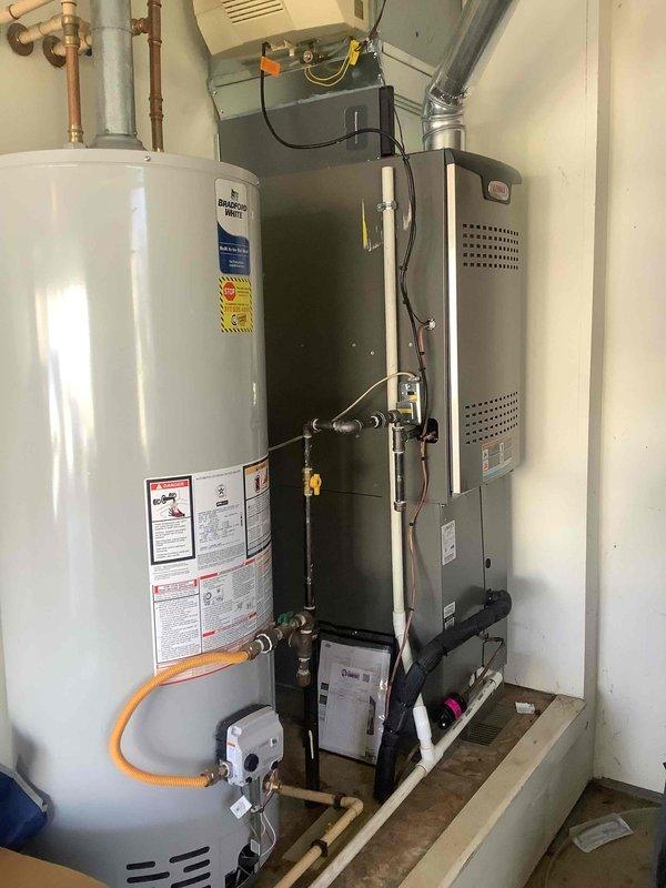 Performed scheduled heat maintenance on residential furnace system. Replaced 20x20x4 air filter as included in CCH Renew agreement. Visual inspection of furnace and associated water heater equipment in mechanical room confirmed proper system operation.