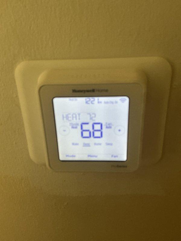 Performed routine heat maintenance on Lennox system (Model CX40DT-30/360-01). Checked refrigerant levels and TXV for R-410A compatibility. Confirmed proper operation of Honeywell thermostat set to 68° in heat mode. Replaced 20x20x4 filter as included with CCH Basic service plan (valid until 12/04/2025).