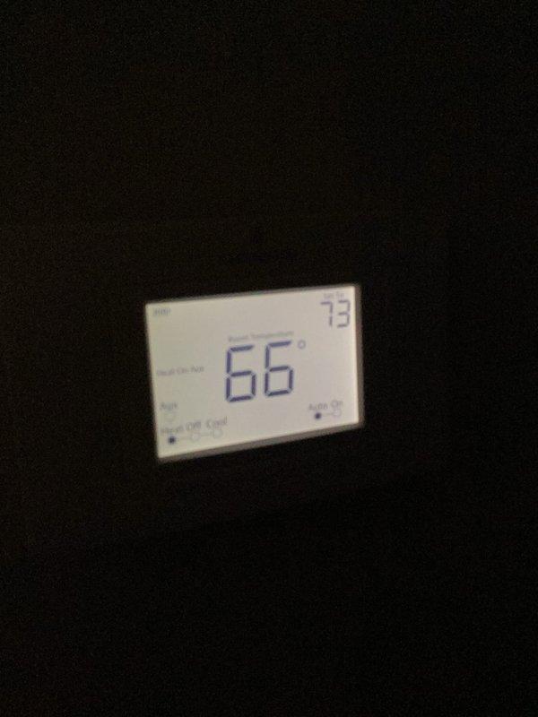 Performed rescheduled routine maintenance on heating system. Observed significant temperature differential between zones (71°F vs 66°F). Investigated zoning issue as noted in previous service record and verified thermostat functionality in both zones.