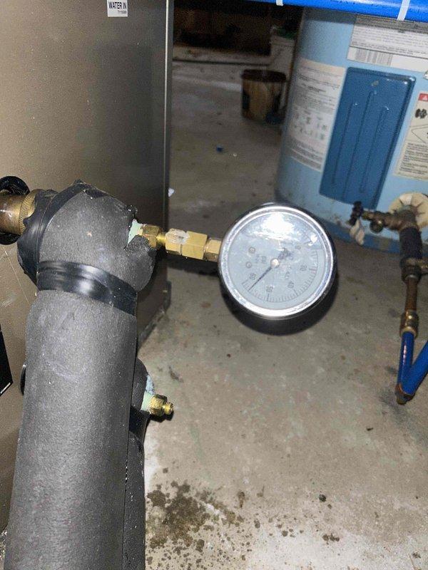 Conducted annual fall maintenance on Carrier furnace system. Inspected furnace components, checked pressure gauge readings, and verified proper operation of water supply connections to heating system. All systems operating within normal parameters.