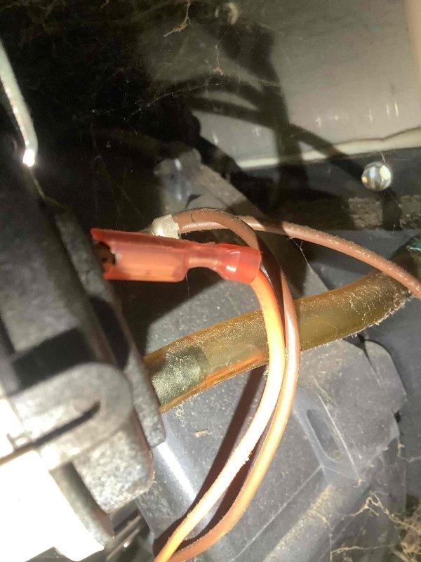 Completed replacement of failed inducer motor on customer's HVAC system. Visual inspection revealed dust accumulation and cobwebs on the existing unit. Installation included proper wire connections to the new motor assembly, with customer having paid the required deposit for the repair.