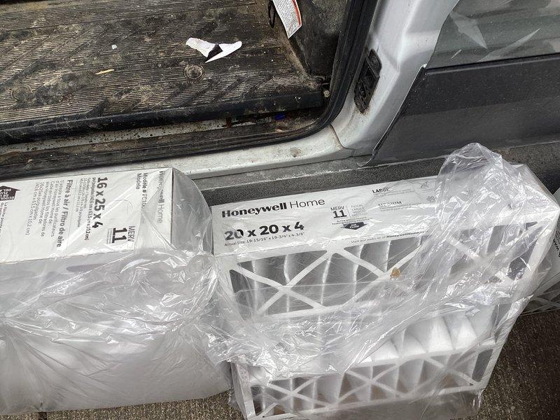 Performed scheduled annual heating maintenance on two systems. Inspected both furnaces, completed standard heating checks, and replaced 20x20x4 Honeywell air filters. Systems operating properly with no issues identified.