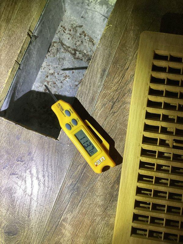 Responded to call for insufficient heating - home unable to reach setpoint temperature of 68°F, only reaching 60°F. Performed system inspection and diagnostic testing, revealing low static pressure reading of 13.2 on the supply side. Inspected and verified clean filter condition. Adjusted airflow parameters to improve heat distribution throughout the home and restore proper temperature maintenance capability.