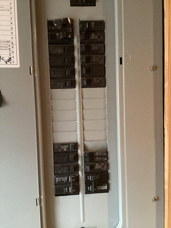 Completed installation of electrical disconnect box on exterior vinyl siding wall, properly connecting all wiring with appropriate connectors and weatherproof housing. Connected system to main electrical panel, ensuring proper circuit integration for safe HVAC operation.