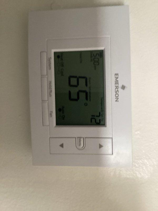 Responded to no heat call where system had been cycling on/off for past few days. Verified thermostat was functioning properly and displaying correct temperature (69°F with 72°F setpoint). Inspected electrical panel and confirmed all breakers were in proper position with no tripped circuits. Reset system and confirmed proper operation before departure.