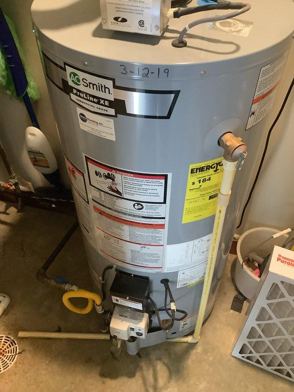 Performed monthly heating maintenance service on customer's HVAC system. Conducted diagnostic testing using INTECH device to verify proper system operation. Inspected A.O. Smith ProLine XE water heater and confirmed all components were functioning correctly.