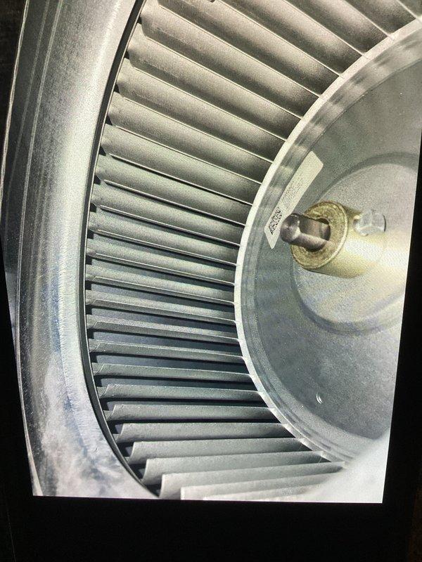 Performed annual heating maintenance on system with CCHBasic coverage (expires 06/03/2026). Inspected and verified proper thermostat operation with current heat setpoint at 68°F. Cleaned and examined blower wheel assembly, confirming proper condition and operation. System requires 20x25x4 filter (not included in service).