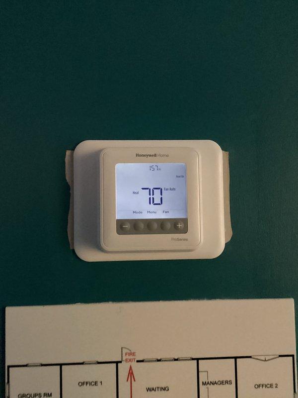 Performed routine heating maintenance service on the HVAC system. Checked and confirmed Honeywell thermostat operation at 70 degrees with 15% humidity level. Replaced 16x20x1 air filter as part of regular maintenance protocol.