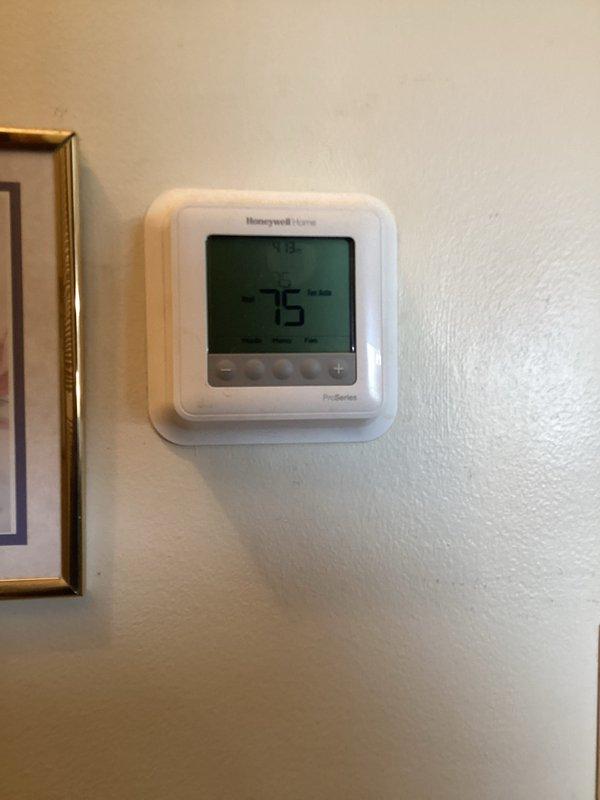 Completed annual heating maintenance service on customer's system. Verified proper thermostat operation with current reading at 76°F. Replaced 16x20x1 filter as part of the maintenance program. System is functioning normally with no issues identified.