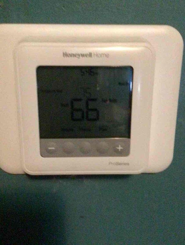 Performed routine heating maintenance on Lennox furnace system. Replaced 20x20x4 filter and inspected system components. Noted thermostat reading at 66°F and informed customer their maintenance membership has expired, presenting renewal options which customer deferred deciding upon at this time.