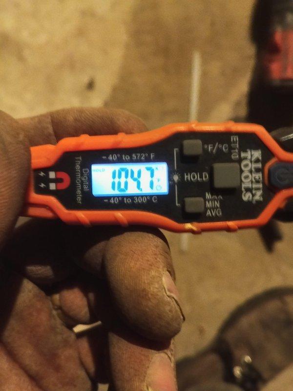 Completed warranty service for HVAC installation. System could not be fired up due to gas being turned off at the residence. Need to return with a 6-inch collar and approximately 6 feet of 6-inch flex duct to reconnect an existing run. Temperature readings were taken and documented. Customer was notified about the gas issue and instructed to contact us when gas service is restored so we can return to complete system startup.