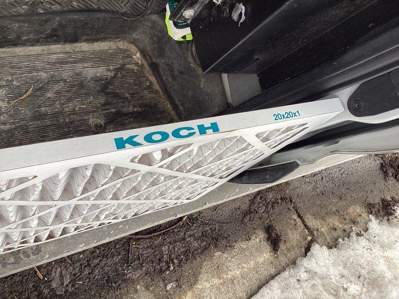 Performed basic monthly maintenance on CCHP-Heating system, including inspection of cooling coil and associated refrigerant lines. Replaced standard 20x20x1 air filter (KOCH brand) as part of scheduled maintenance service.