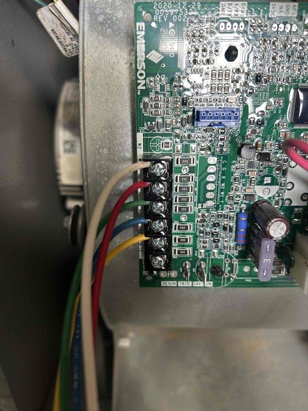 Diagnosed faulty control board in Goodman HVAC system. Sourced and installed replacement board (Johnstone Supply #240610058-101) and verified proper system operation. Customer approved addition of maintenance service for discount during repair process.