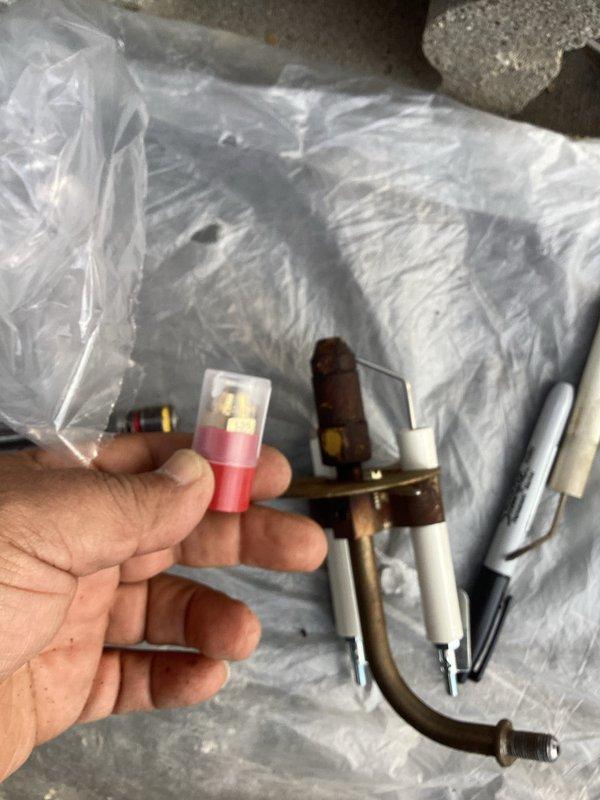 Returned to service oil furnace with malfunctioning control board. Removed and replaced defective Beckett control module that was showing signs of corrosion and connection issues. Completed testing of the new control board, verified proper wire connections (white, blue, yellow, and pink terminals), and confirmed normal system operation.