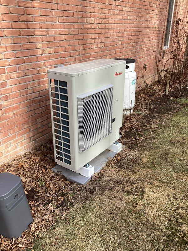 Performed annual heating maintenance service on Amana HVAC system, which included inspection of outdoor condenser unit and replacement of the Honeywell Home MERV 11 filter (16x25x4). System is functioning properly with no issues identified; service renewed until 8/16/26.