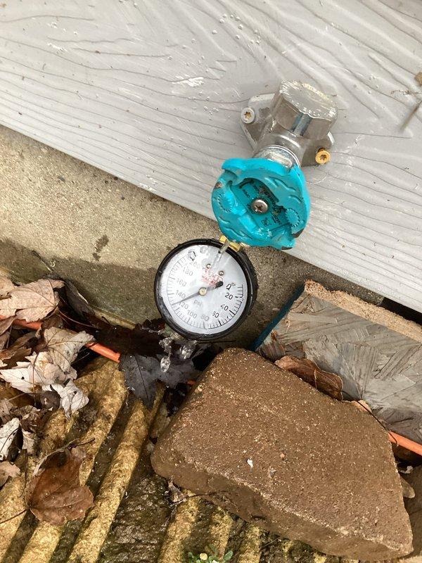 Performed second opinion assessment on A.O. Smith water heater after previous service by another company failed to resolve overheating issue. Verified pressure readings (5-10 PSI) and determined thermostat adjustment was necessary to prevent scalding water temperatures. Adjusted thermostat to appropriate setting to resolve customer's complaint.