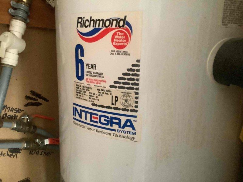 Performed routine heating maintenance on residential system. Inspected and verified proper operation of Honeywell ProSeries thermostat. Conducted visual check of Richmond water heater with LP designation, confirming all connections and flammable vapor resistant technology were functioning properly. Replaced 16x20x1 filter as included in Basic Plus maintenance plan.