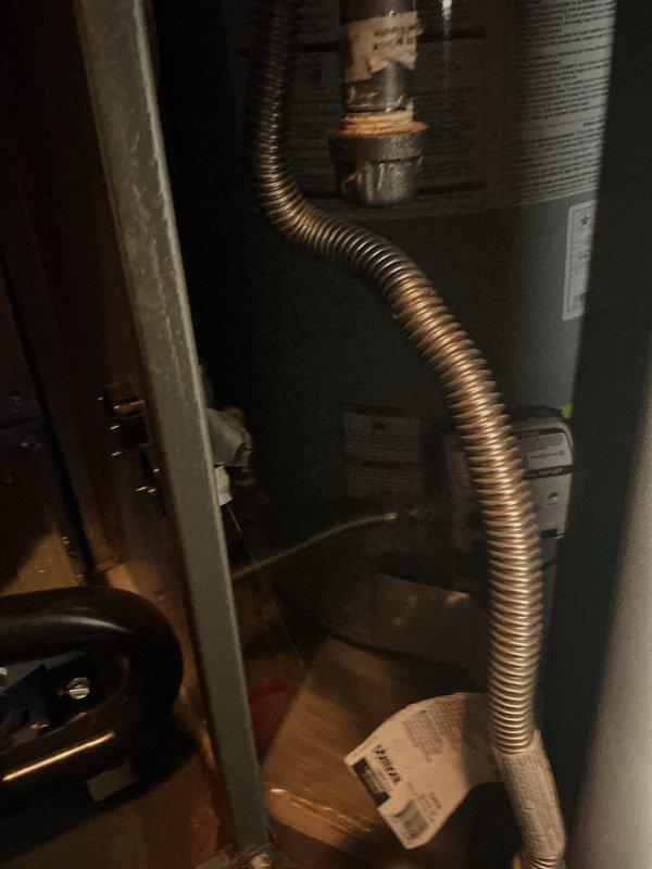 Performed routine monthly maintenance on CCH system, including inspection of gas line connections and internal components. Examined furnace interior, verifying proper condition of flexible gas line, brass fittings, and heat exchanger. System functioning properly with all components in normal operating condition.