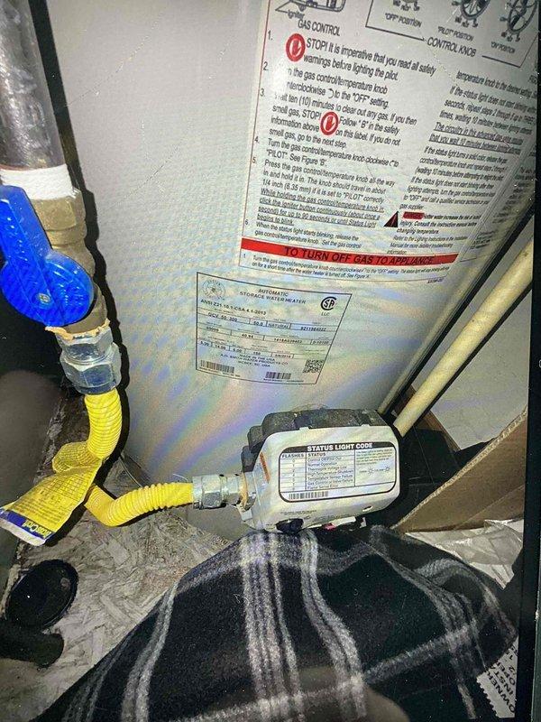 Completed monthly maintenance on heating system. Inspected Honeywell F100A1003 air filter (16x20x4) which was previously installed and not included in service. Checked gas connections, verified proper operation of gas valve, and confirmed status light codes were normal on the heating unit.