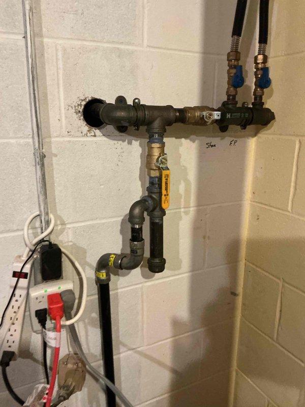 Successfully installed a new water softener system and tankless water heater in the basement utility area. Completed all necessary copper and PVC piping connections, including installation of appropriate valves and fittings for proper system operation. Final inspection confirmed all components are properly mounted, connected to power, and functioning according to specifications.