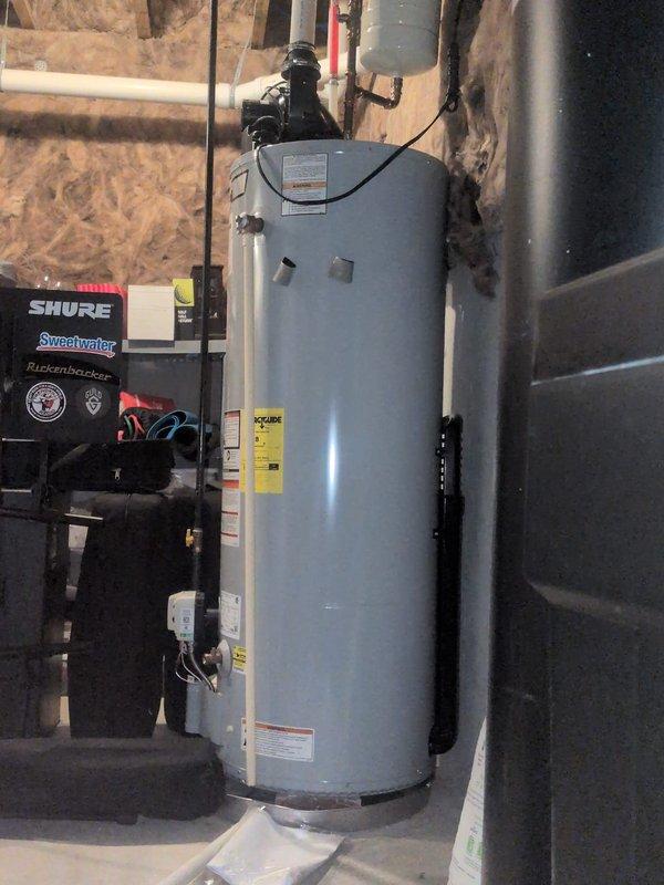 Performed monthly maintenance on residential heating system including inspection of furnace components (motor, circuit board, gas valve, electrical wiring) and water heater installation. Replaced standard 16x25x1 filter as included in basic monthly maintenance plan and documented system condition with photos for service record.