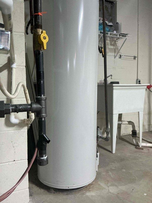 Performed monthly basic heating maintenance on CCHP system. Inspected water heater installation including piping connections, shut-off valve functionality, and associated control components - all found in proper working order. Verified thermostat operation with heat set point at 70° and confirmed system responding appropriately to demand.