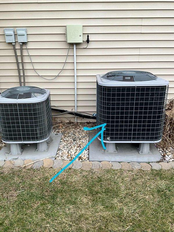 Conducted a full system assessment in response to refrigerant depletion issue. Provided comprehensive replacement estimate for dual outdoor AC units (one larger, one smaller) currently installed on concrete pads with proper electrical connections. Customer has requested expedited replacement timeline and prefers after-hours service to accommodate household schedule.