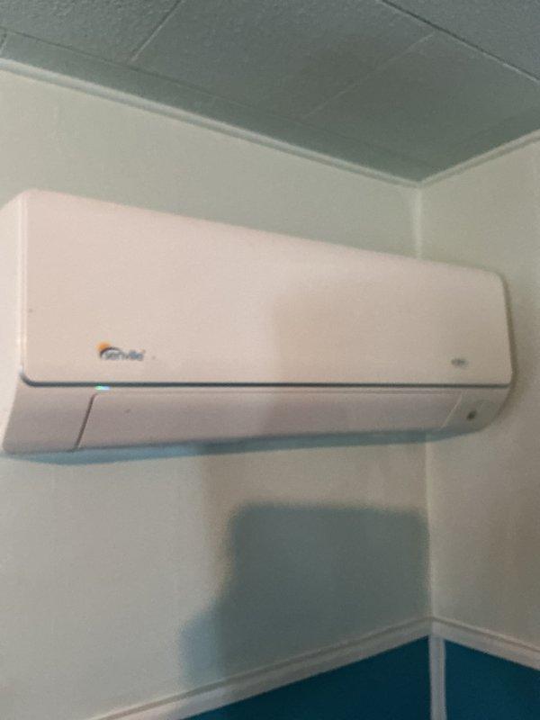 Completed scheduled 3-system tune-up service on Gree mini-split units. Inspected all indoor units including wall-mounted evaporator in main living area, verified proper operation at 78°F setpoint, and confirmed remote control functionality. All systems operating within normal parameters with no issues detected.