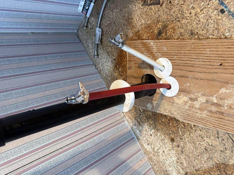 Successfully installed new tanked water heater with proper connections to existing plumbing system. Replaced pressure relief valve (PRV) as specified, ensuring proper pressure regulation. All connections were secured with appropriate fittings and mounting brackets, and system was tested for proper operation and leaks before completion.