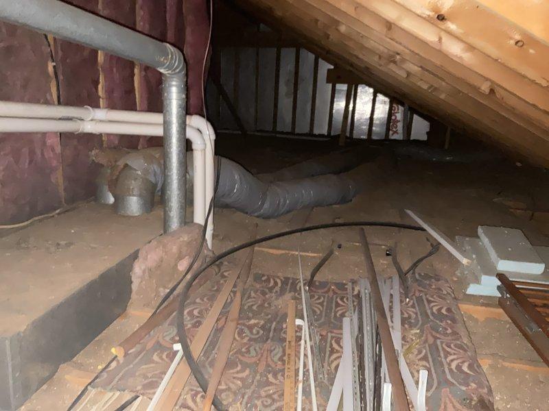 Conducted site assessment to evaluate high static pressure issues in HVAC system. Examined thermostat settings and fan circulation parameters. Inspected attic space to assess potential locations for additional return ducting to improve system performance and reduce static pressure.