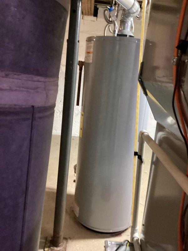 Performed monthly maintenance service on heating system. Inspected digital Honeywell ProSeries thermostat, verified proper operation in Heat mode with temperature set at 66°F. Checked water heater connections and piping for proper installation; no leaks detected. Customer will need to replace 16x25x4 filter (not included in service).