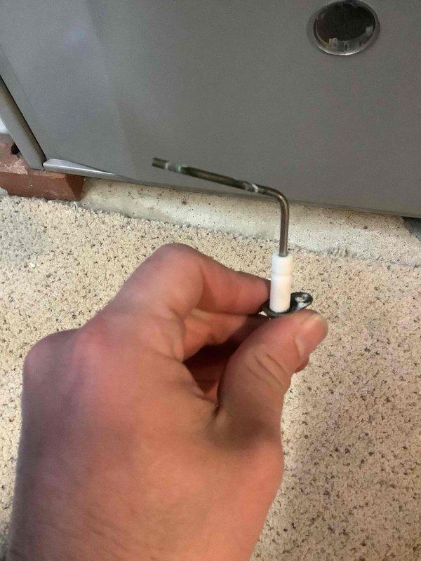 Responded to service call for furnace and thermostat repeatedly cycling on/off before reaching set temperature. Diagnosed faulty thermostat wiring and adjusted gas valve settings using hex key tool. System now operating properly with consistent heating cycles and maintaining desired temperature.