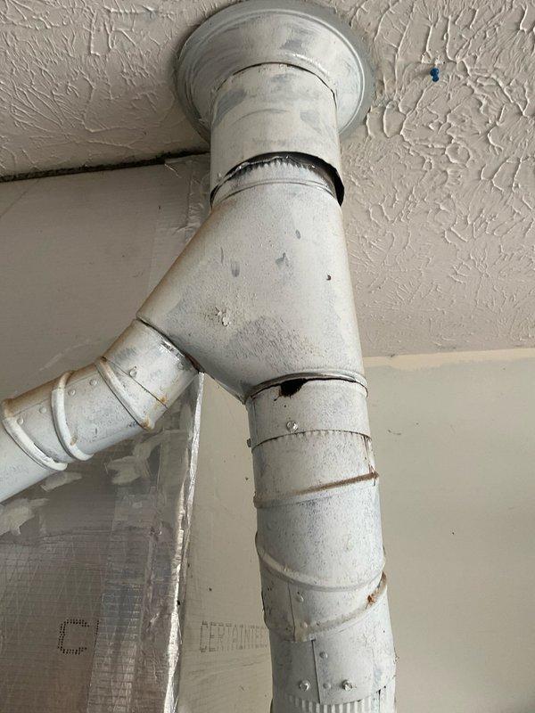 Conducted comprehensive evaluation of aging furnace with existing XXX issue causing heat failure. Inspected current ductwork configuration, noting Y-shaped distribution system with sealed joints and possible ventilation concerns. Presented replacement options for both furnace-only and complete HVAC system replacement per customer's request, with recommendations for immediate implementation due to current system failure and age-related concerns.