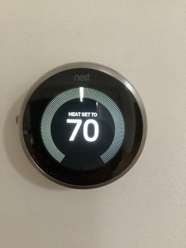 Completed annual maintenance on Goodman furnace per service contract. Replaced 16x25x1 filter and verified proper operation with Nest thermostat set to 70° heat. System is functioning normally with all connections secure and no issues observed.