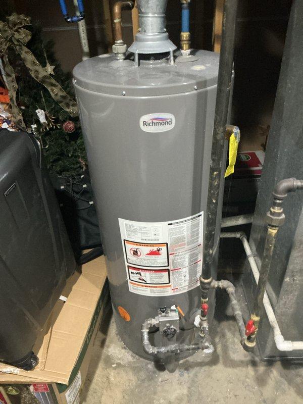 Conducted rescheduled basic monthly maintenance on CCH heating system with washable filter. Inspected furnace components including fans, motors, wiring, and control systems, ensuring proper operation. Also examined adjacent Richmond water heater connections and valves as part of comprehensive HVAC system evaluation.