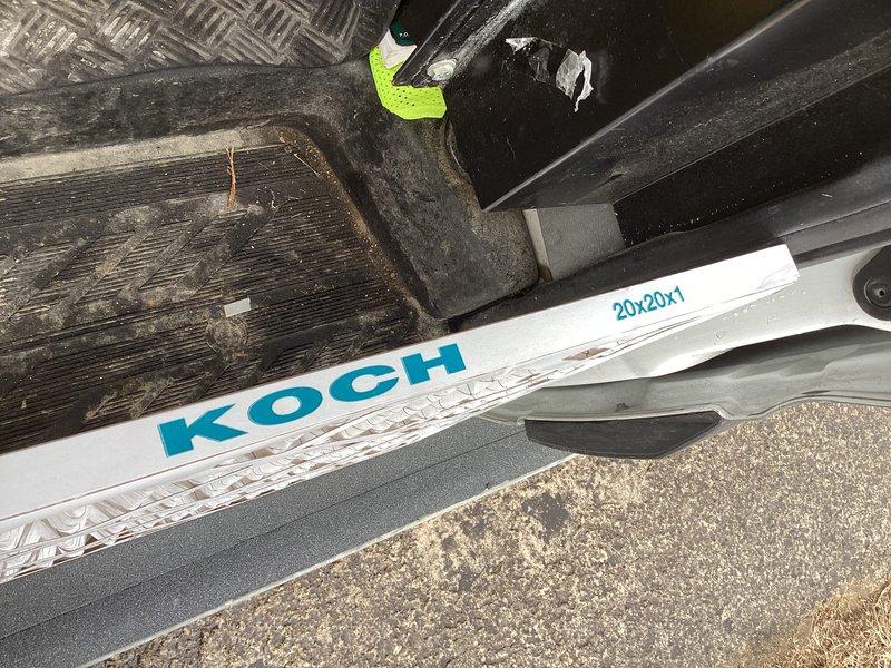 Performed routine maintenance on CCHP heating system. Replaced expired 20x20x1 KOCH air filter (included with service). Verified proper operation of Honeywell ProSeries thermostat with heat mode functioning correctly at 73°F.